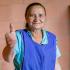María Ríos, con apartamento nuevo después de vivir dos décadas en alto riesgo